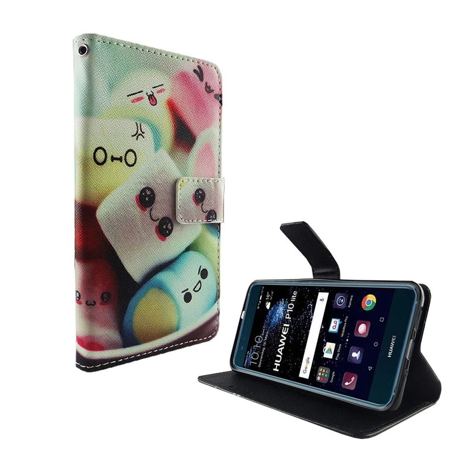 Custodia cellulare Protettiva per Huawei P10 Lite Cover Borsa Cassa Portafoglio - Immagine 2 di 4