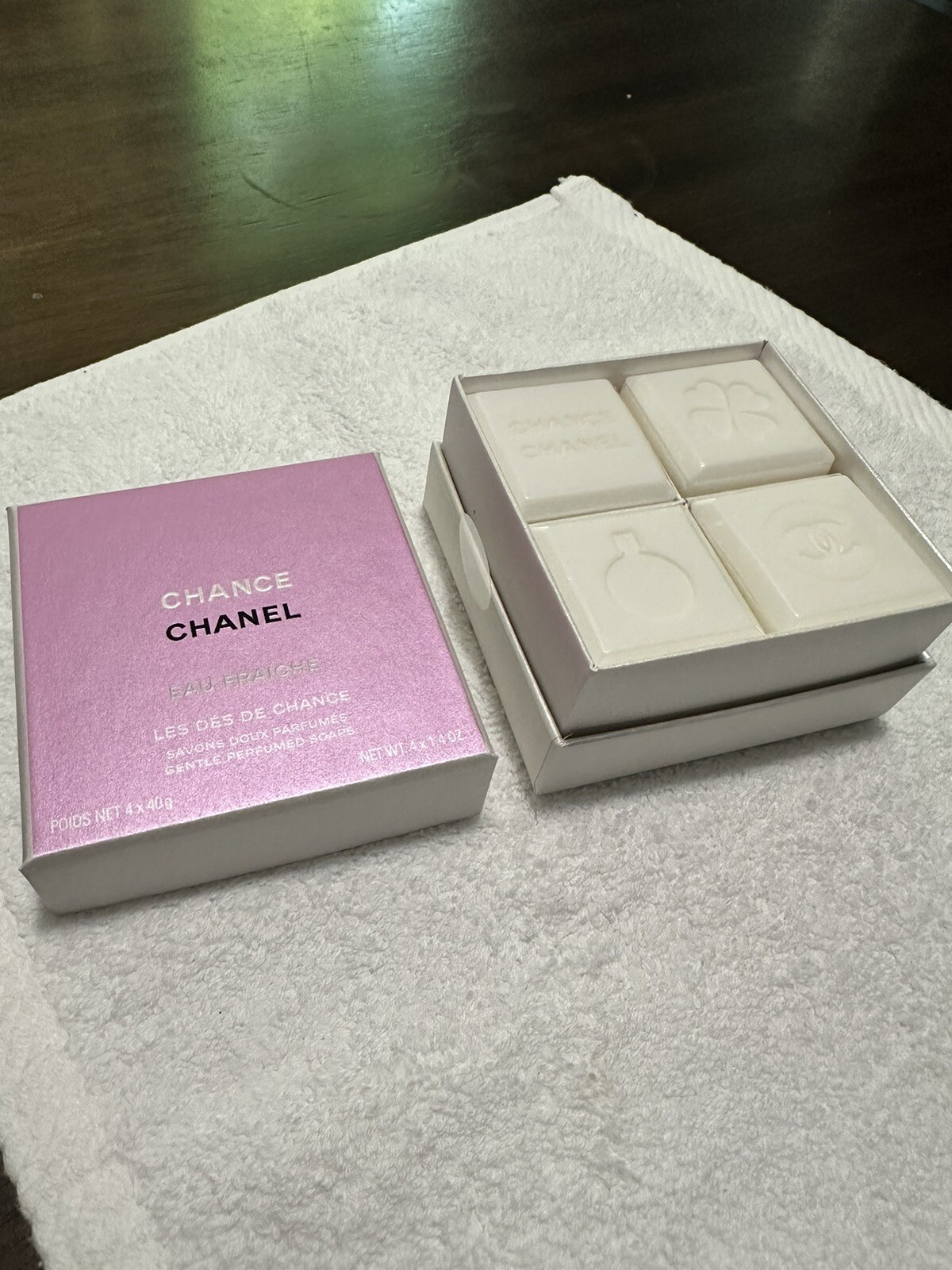Chanel Chance Eau Fraiche Gentle Perfumed Soaps, 4x1.4 OZ, New, 85 eBay
