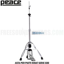 Peace HS-610N-U Asta hihat Serie 600 Per Piatti Batteria in Metallo Resistente