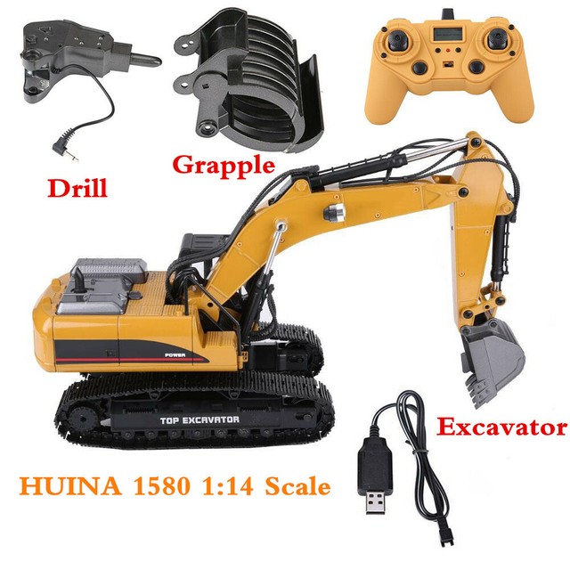 huina 580 excavator full metal for sale