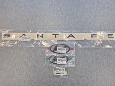 Genuine Oem Hood Trunk Letter Matt Black Emblem For 20242026 Hyundai Santa Fe
