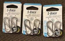 Nite Ize S-Biner 1 Stainless Steel Dual Carabiner 1 3-Packs 6-pcs NEW