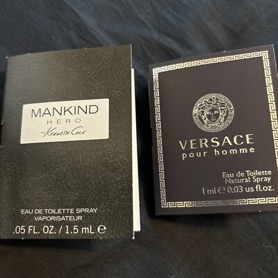 Mankind Hero by Kenneth Cole Versace Pour Homme Eau De Toilette Spray Samples 2