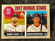 2017 Topps Heritage ROOKIE STARS Robby Scott / Andrew Benintendi