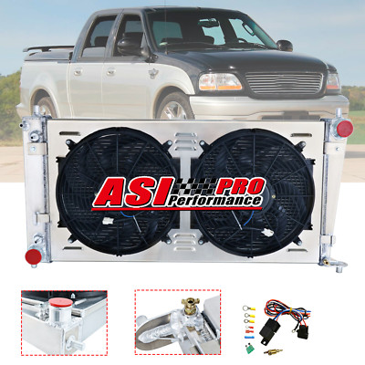 Radiator+Shroud Fan Kit For 1999-2003 Ford F150 F250 F350 Expedition 4.2 5.4L US