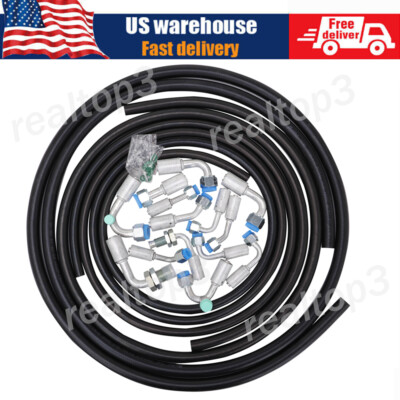 Air Conditioning Ext Length Hoses & Fittings & O-Rings Universal For A/C Systems