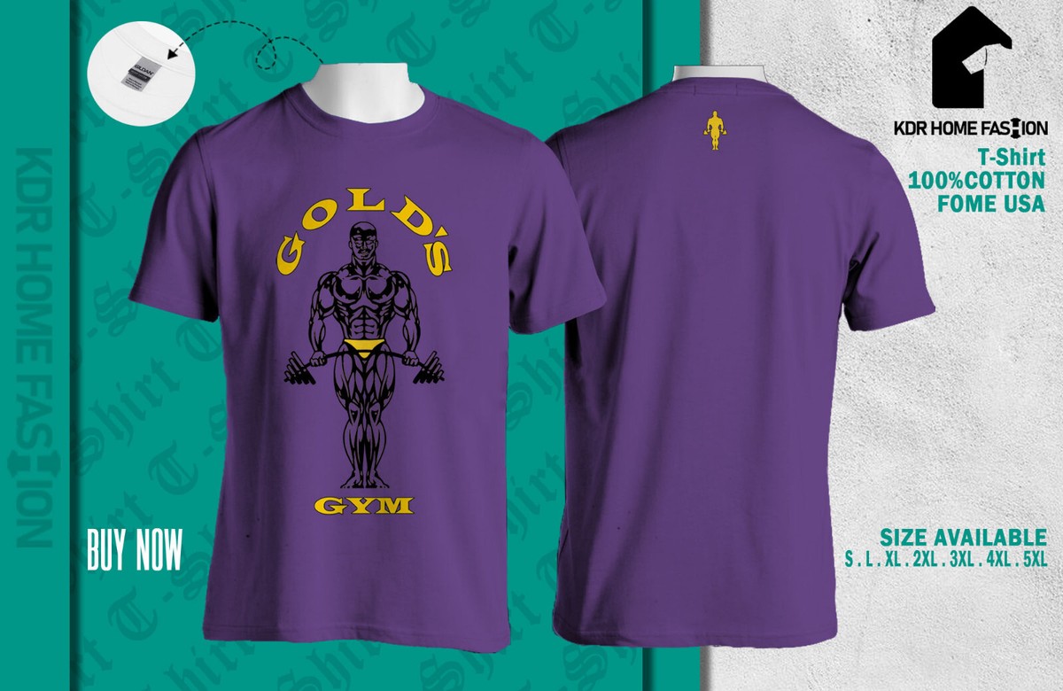 Gold's Gym T-SHIRT 100% Cutton Size S-5XL from USA | eBay Gold's Gym T-SHIRT 100% Cutton Size S-5XL from USA | eBay