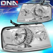 For 2004-2008 Ford F-150 Lincoln Mark LT Factory Style Chrome/ Clear Headlights