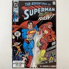 The Adventures of Superman #463 DC Comics Vintage 1989 Superman vs Flash Race