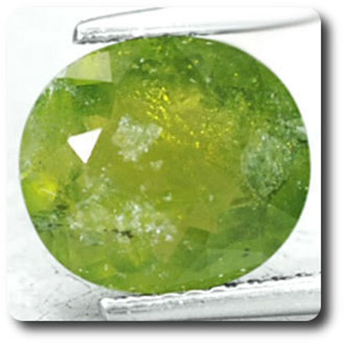 Grenat hydrogrossulaire naturel 3.31 cts SI1, pierre fine du Canada pour création de bijoux