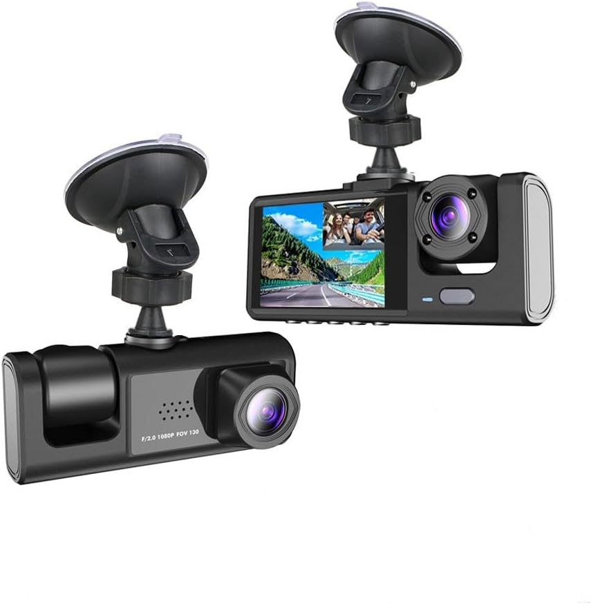 Compact 2-Inch Dash Cam for Car Security and Mini Recorder with Frosted Screen