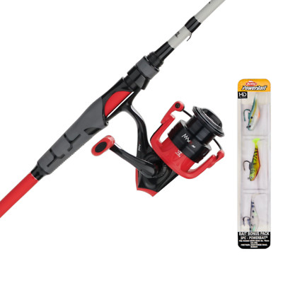 Abu Garcia Max X Spinning Rod and Reel Combo with Berkley PowerBait Swim Shad Ba
