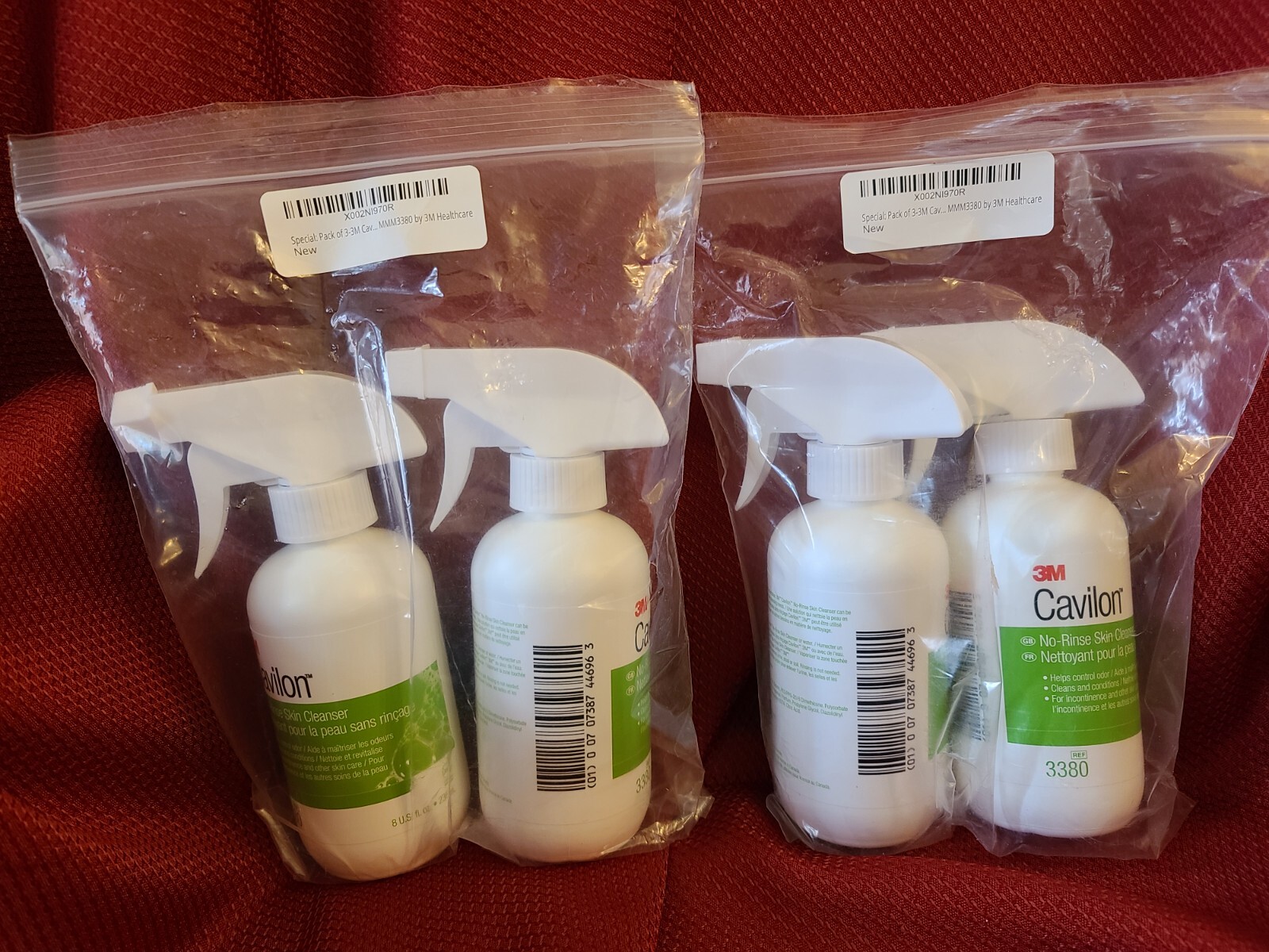 3M Cavilon No-Rinse Skin Cleanser Spray 8oz 4-Pack Ref 3380