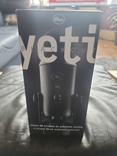 Blue Yeti Blackout Edition Professional Multi-pattern Microphone Usb,black,mint!