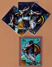 Topps Finest Brice Turang  Aqua Shimmer Refractor RC /175  + 3 base, Brewers