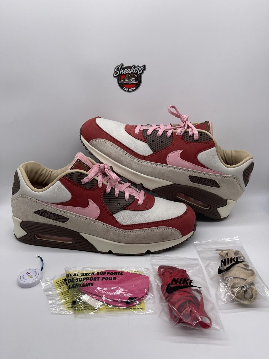 HOT Air Max 90 Bacon Pink Laces Nike X DQM Air Max 90 NRG