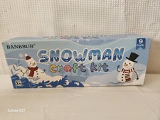 9 Pack Build a Snowman Kit Snowman Crafts for Kids,Modeling Clay Snowman DIY Kit
