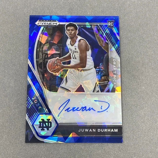 Juwan Durham Rookie Auto /75 Blue Cracked Ice 2021 Prizm Draft Picks #DP-JDU