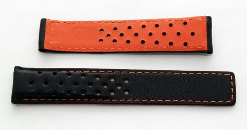 19mm schwarz Sport Leder Uhrenarmband passend für TAG Heuer Carrera Modelle aufgelistet - Bild 27 von 34