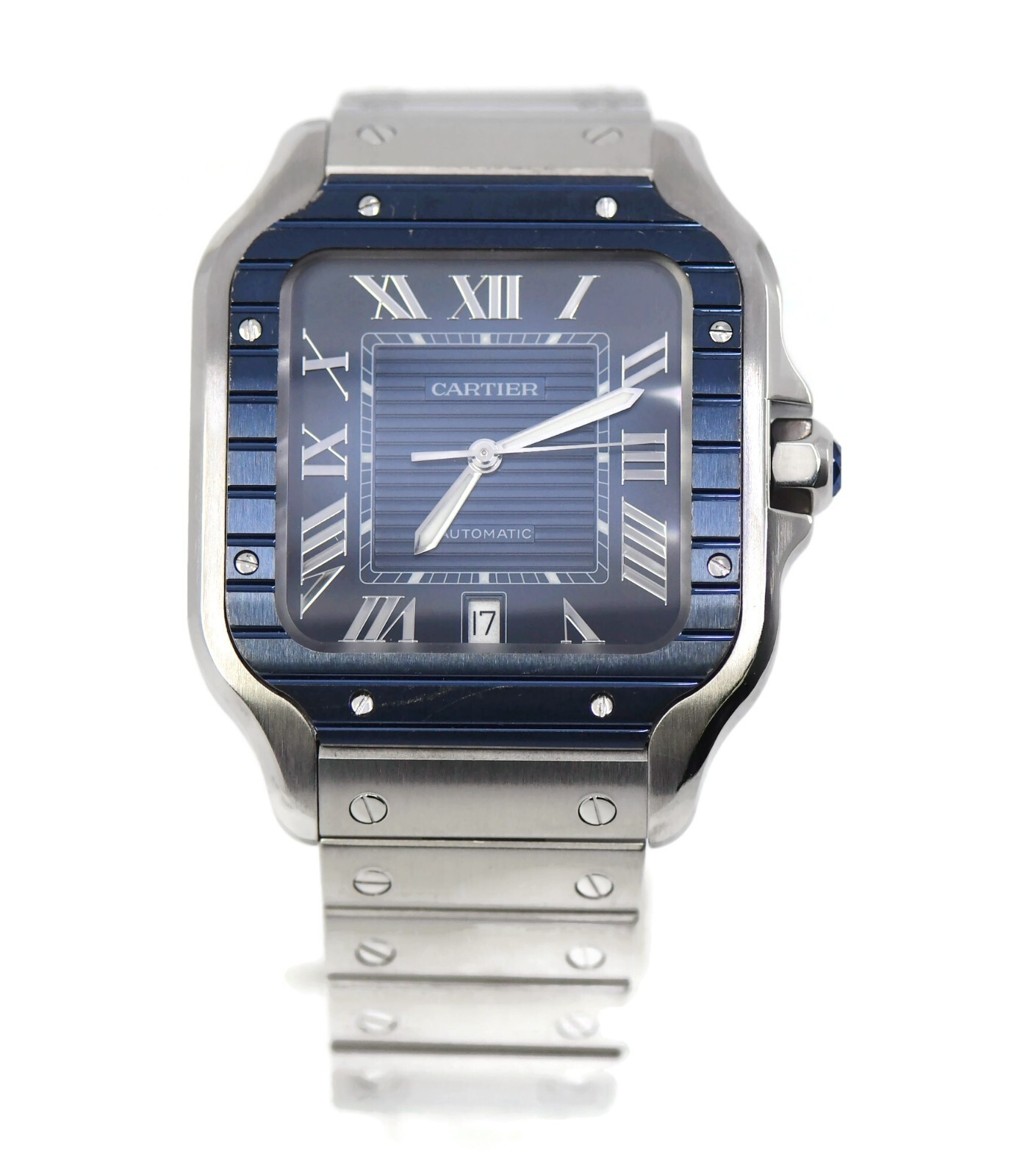 Cartier Santos Large Stainless Steel Watch WSSA0048