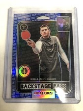 2019-20 NBA Hoops Premium Stock NIKOLA JOKIC Backstage Pass Silver No.4 NUGGETS