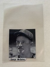 George McQuinn St. Louis Browns 1942 Sporting News Baseball Panel RARE!