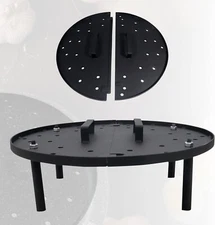 FEBTECH - 20" Heat Resistant Mild Steel Thick Baffle Plate with Detachable Legs