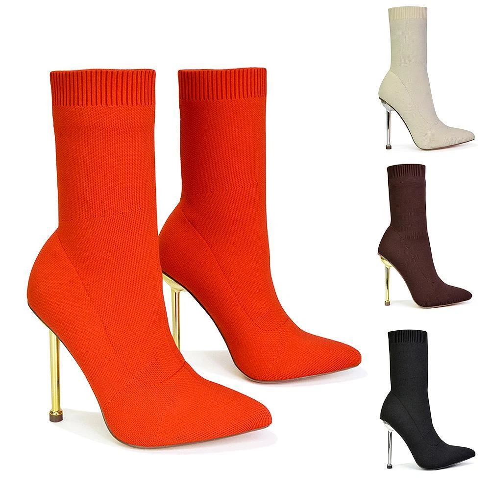 Sock stiletto booties sale