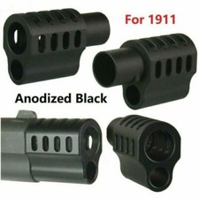 US SELLER  1911 .45 ACP Muzzle Brake Compensator Anodized Black Color