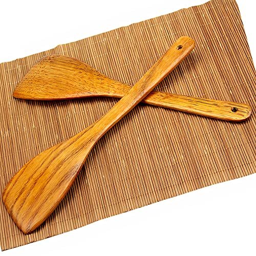 Wooden Spatula For Cooking 12 Inch Premium Utensils Long Handled ...