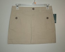 NEW WOMENS WILD FABLE KHAKI MINI SKIRT SIZE 8
