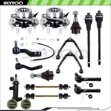 For 2003-2006 Cadillac Escalade Control Arm Tie Rod End with Wheel Hub Bearing