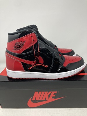 Nike Air Jordan 1 Retro High OG Patent Bred Mens Size 10 (IN HAND) 555088-063 195243521617 | eBay