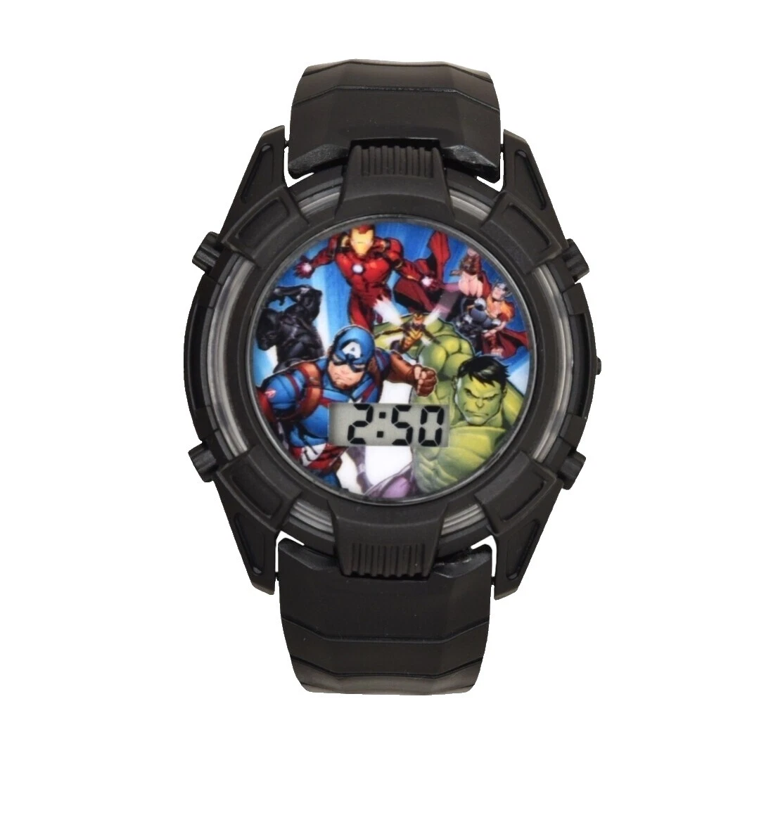 Caja de Plástico de banda de plástico Marvel Relojes de pulsera