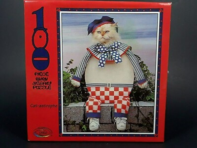 Vintage 1996 Ceaco 100 Piece Jigsaw Pazzle Cat-Astrophe 9''x7'' Ages 5 & Up NEW