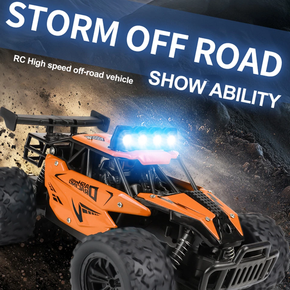 1:16 Alloy 2WD RC Truck Off-Road Vehicle 2.4G Remote Control High Speed RC CareQ - Image 3 of 4