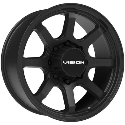 Vision 351 Flow 17x8.5 8x6.5'' +18mm Satin Black Wheel Rim 17'' Inch