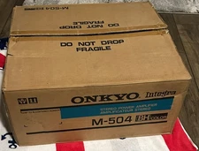 ONKYO Integra M-504 Stereo Power Amplifier Great Condition in original box!