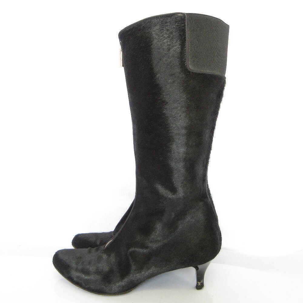 Louis Vuitton Long Boots Shoes EU 38.5 US 8.5 Black Authentic thumbnail 2