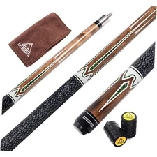  58 Inch 19oz/20oz Maple Billiard Stick Pool Cue 11.5mm 19oz-Brown without Case