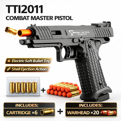 TTI 2011 Combat Master Toy Pistol Shell Ejecting Soft Bullet