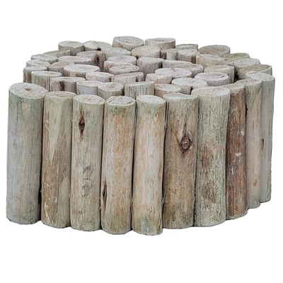 Backyard X-Scapes Natural Eucalyptus Wood Solid Log for Garden Edging Lawn La...