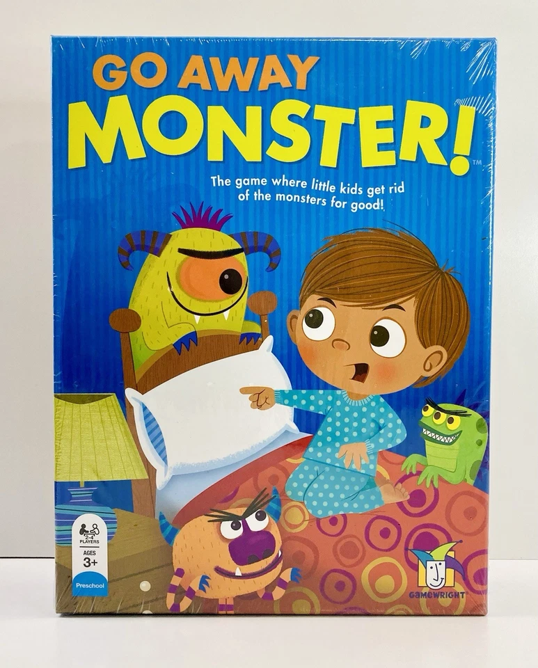 Go Away Monster! Gamewright Family Board Game Preschool Kids 3+ New, Sealed - Image 2 of 4