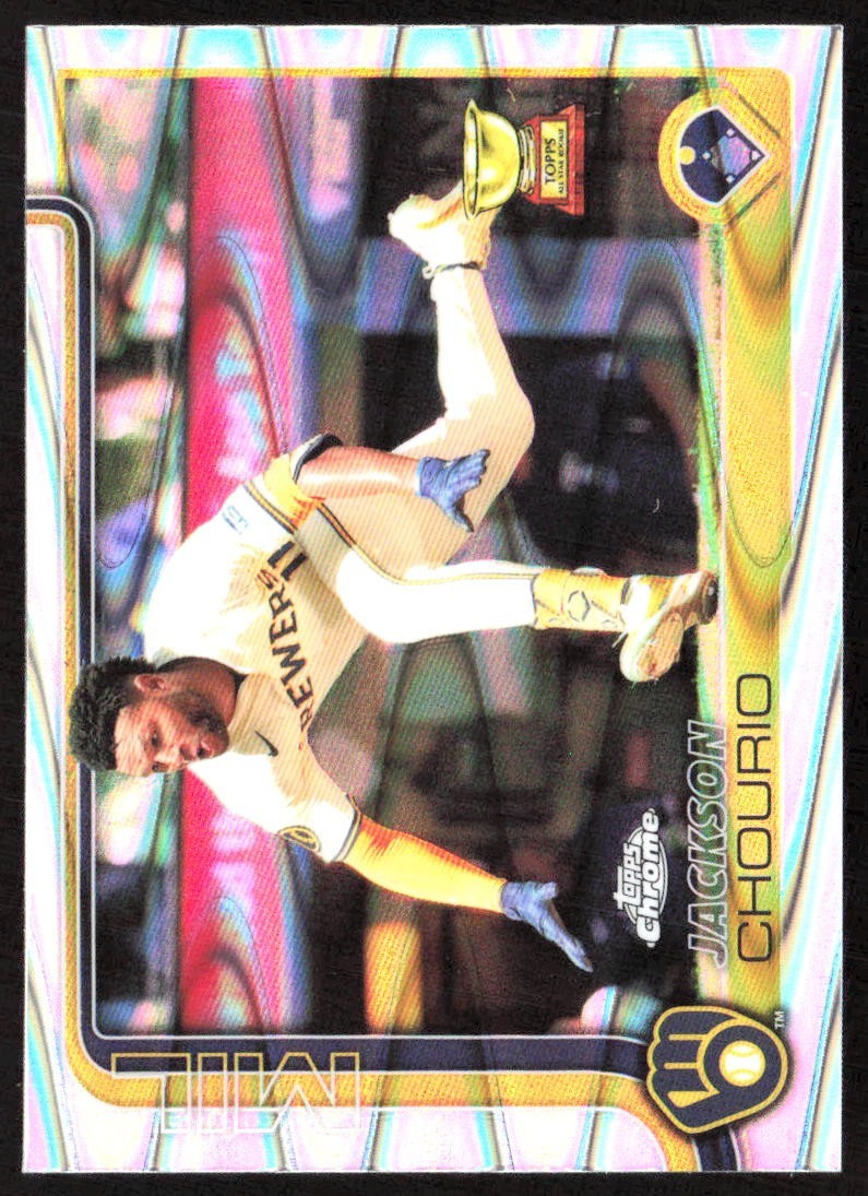 2025 Topps Chrome - Jackson Chourio #262 RayWave Refractor