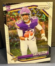 Tai Felton#361 2025 Panini Prizm White Disco Minnesota Vikings 🔥