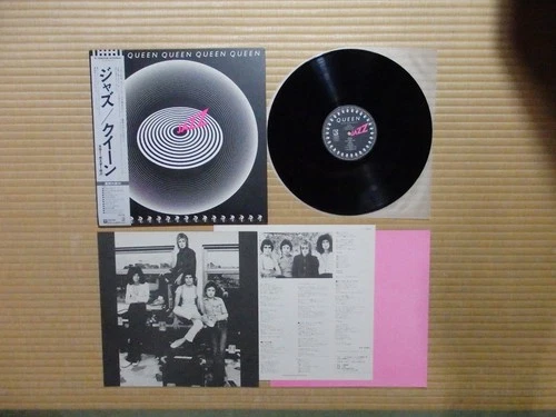 Queen – Jazz P-10601E Japan 2 insert Poster Obi NM vinyl