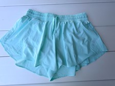 NWT DSG Girl s X-Large 16 Light Blue Flutter Short Mid-Rise Running Shorts