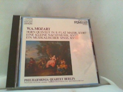 Horn Quintet, KV 407, etc. Philharmonia Quartet Berlin, etc. W.A. Mozart: