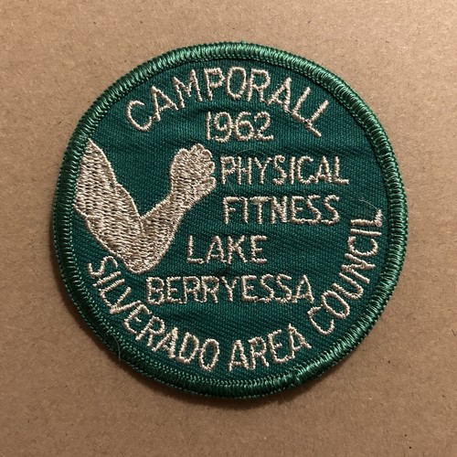 1962 Silverado Area Council, Camporall patch; Physical Fitness, Lake Berryessa