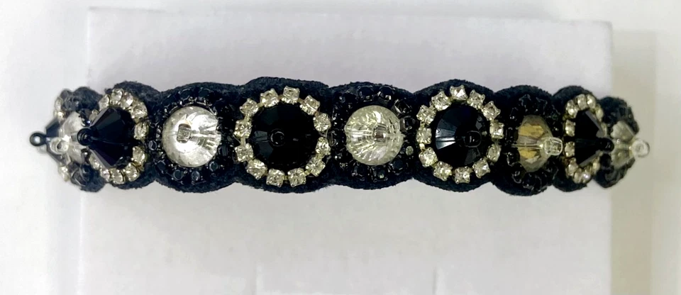 HSN Deepa By Deepa Gurnani Black Color Mallorie Large Stone Bracelet - Image 2 of 4